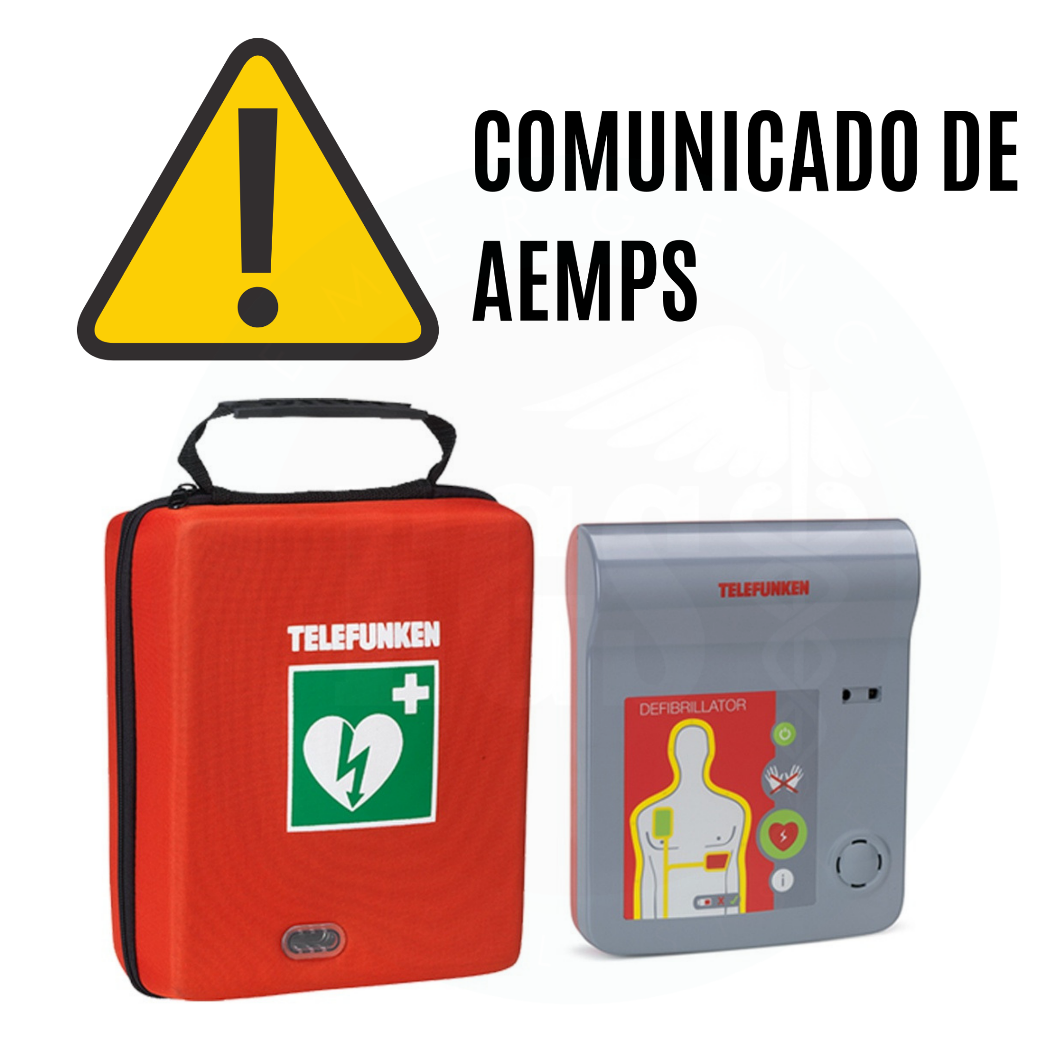Aviso de la AEMPS sobre desfibriladores con marcado CE falso.